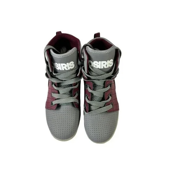 Osiris Burgundy & Grey Shoes - Picture 5 of 9